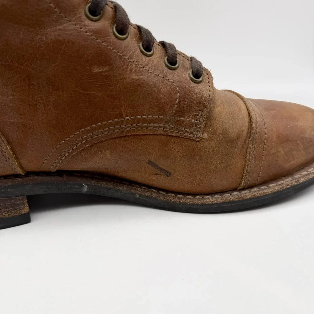 Thursday Boot Co Men's size 10 D Combat Ankle Boots Brown Leather Lace up